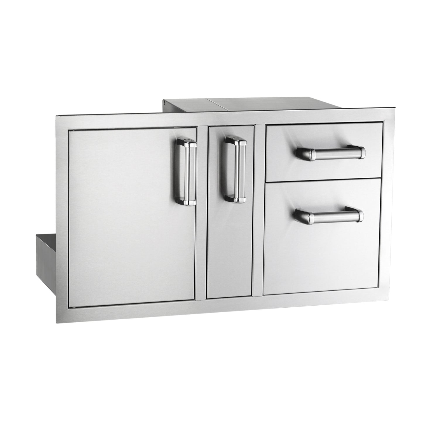 Flush Door/Drawer Combo w/ Platter Storage