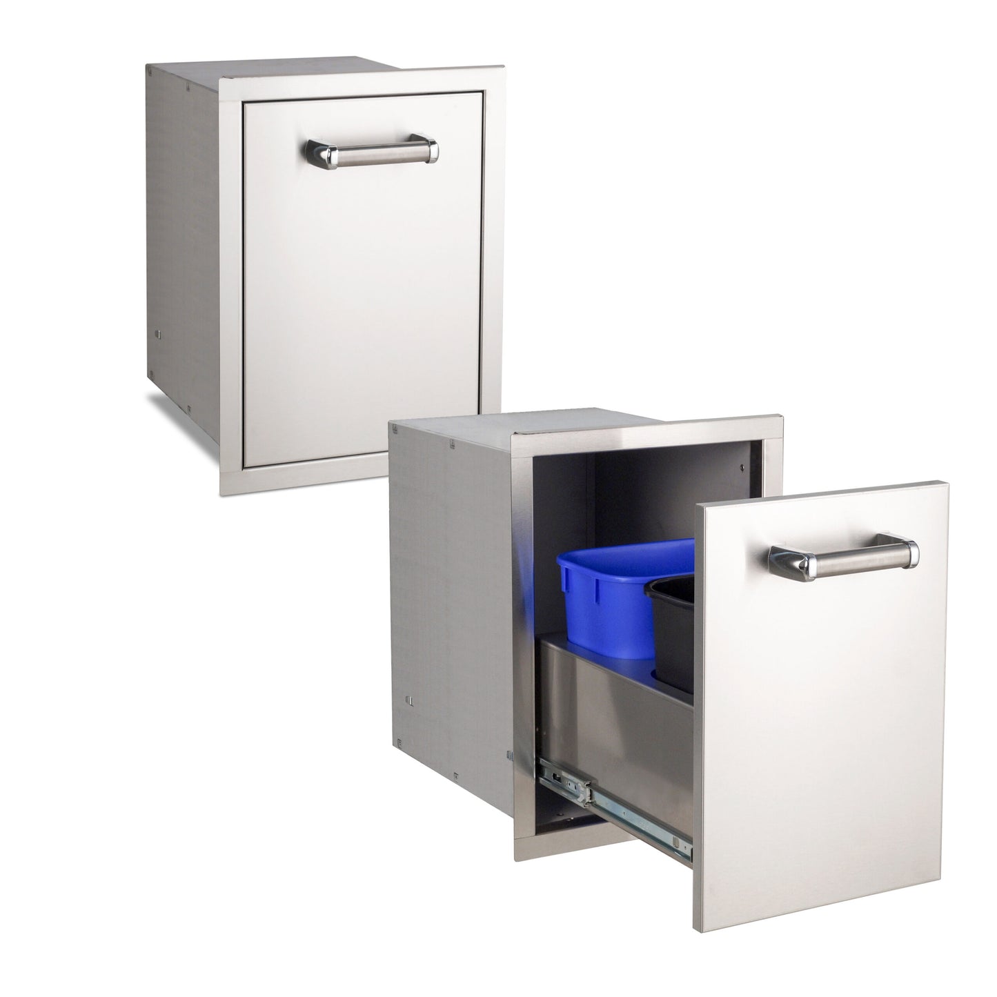 Double Trash Cabinet