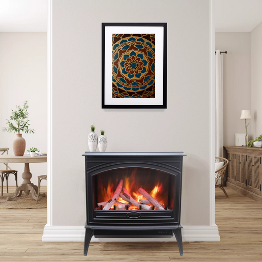 Cast Iron FreeStanding Fireplace