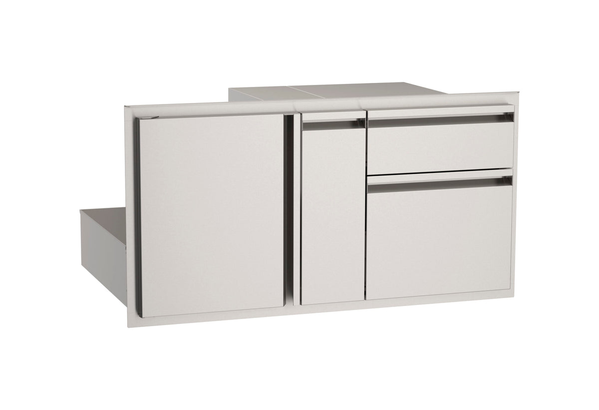 AOG 36" Door with Double Drawer & Platter Storage