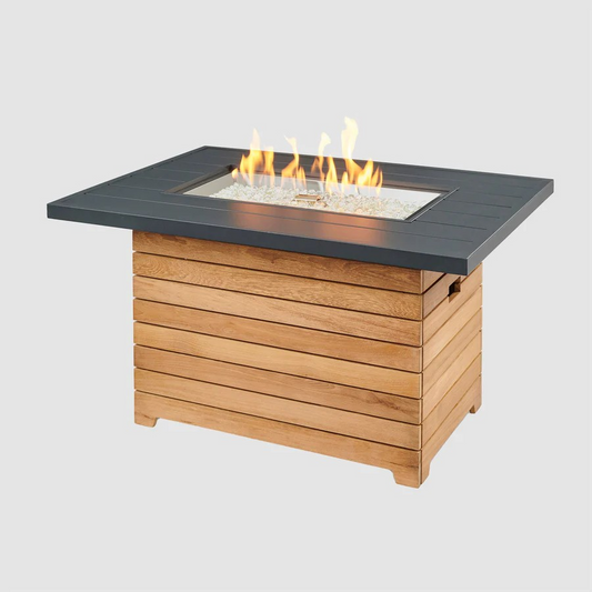 Darien Rectangular Gas Fire Pit Table 42"