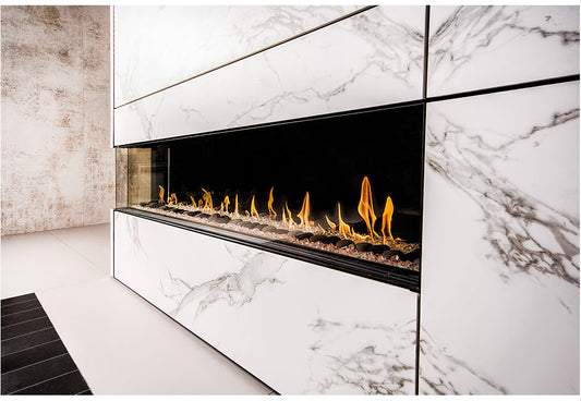 Modern Left Corner Fireplace