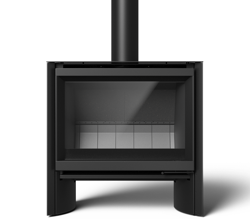 Stûv 6-H freestanding wood stove in Black