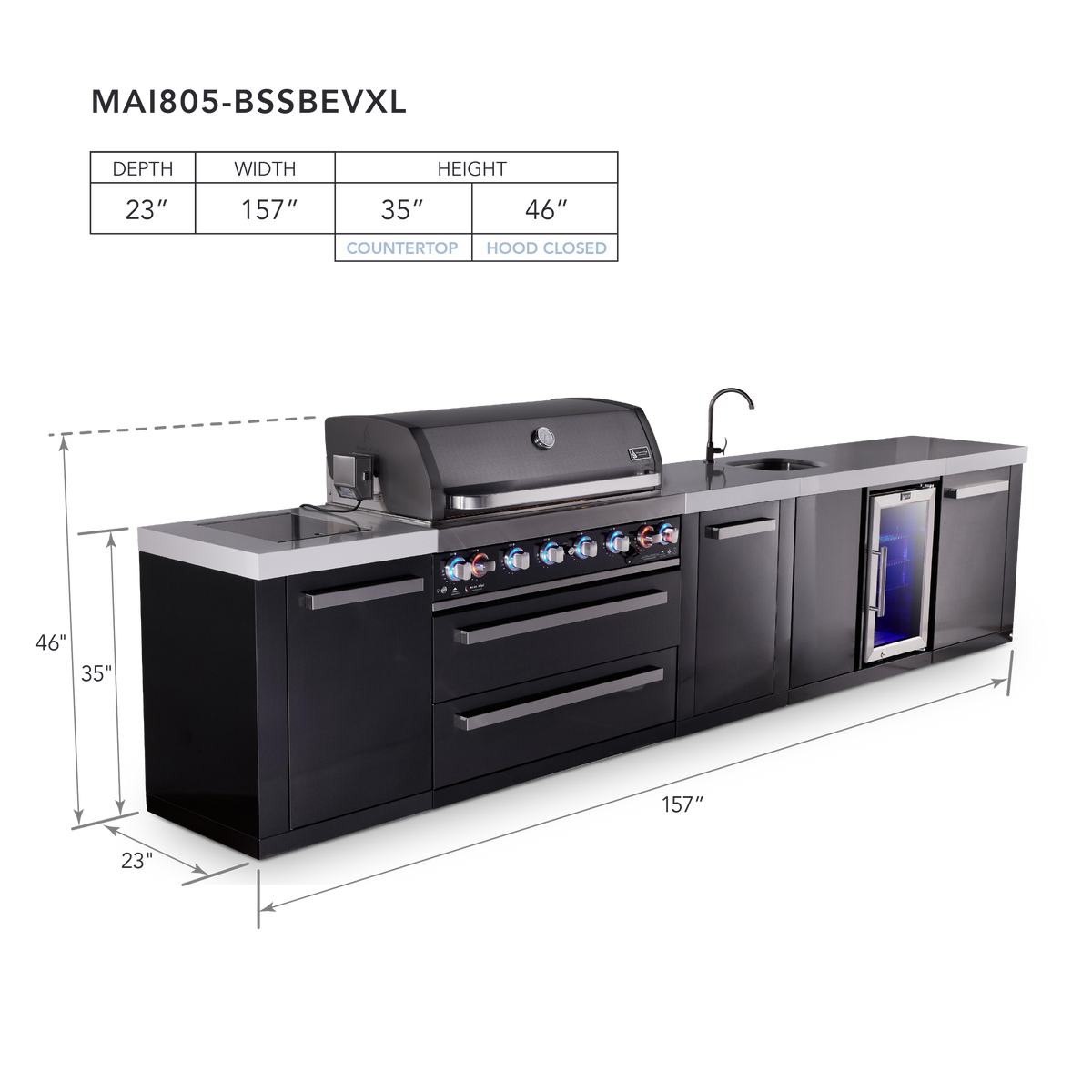 Mont Alpi MAi805-BSSBEVXL dimensions