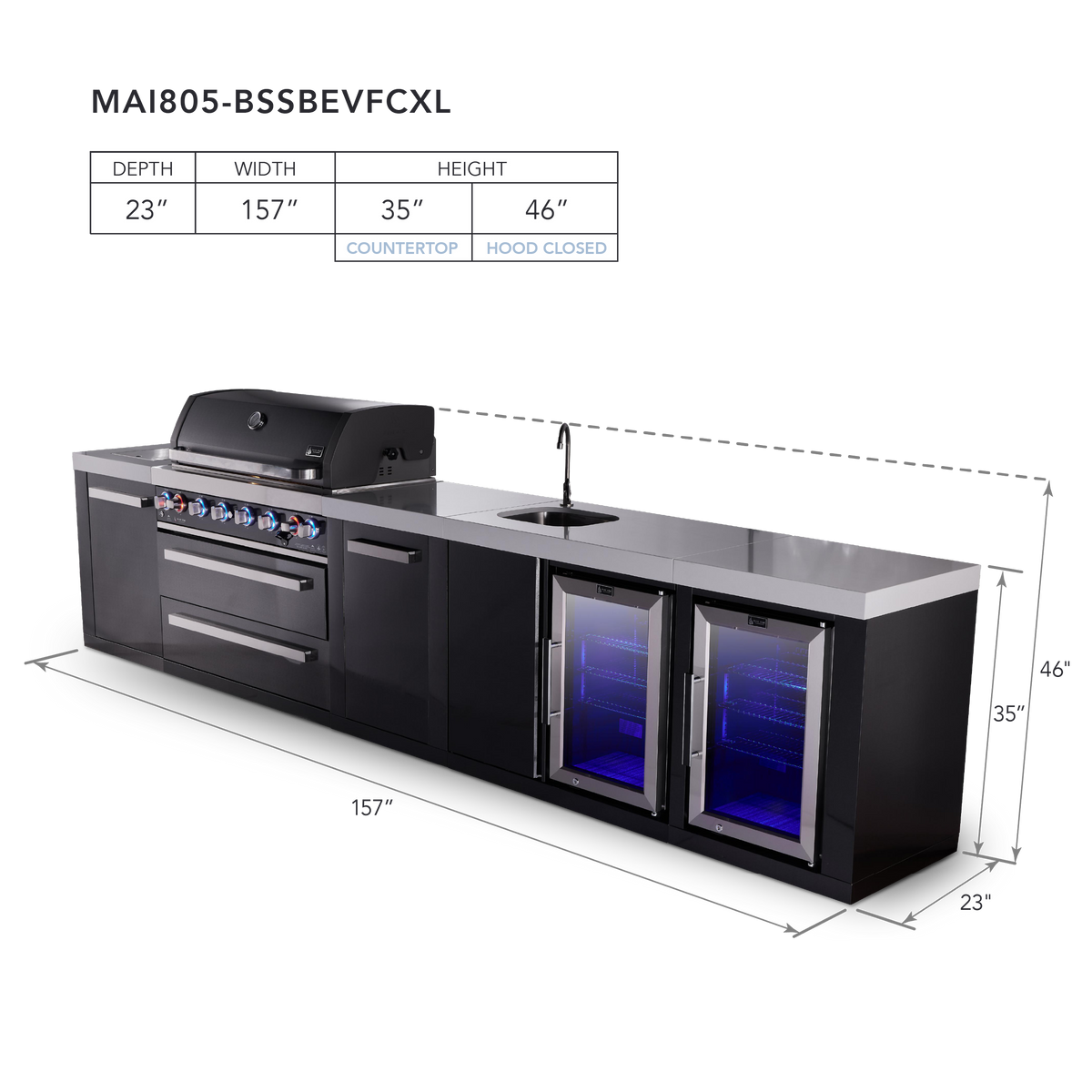 Mont Alpi MAi805-BSSBEVFCXL dimensions
