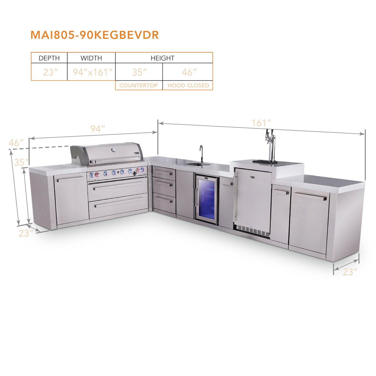 Mont Alpi MAi805-90KEGBEVDR dimensions