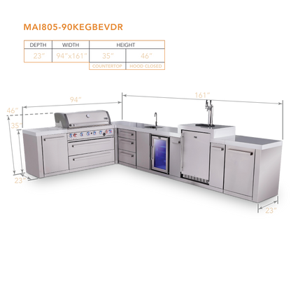 Mont Alpi MAi805-90KEGBEVDR dimensions