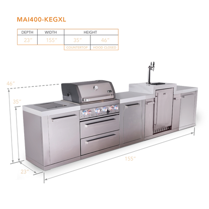 Mont Alpi MAi400-KEGXL dimensions