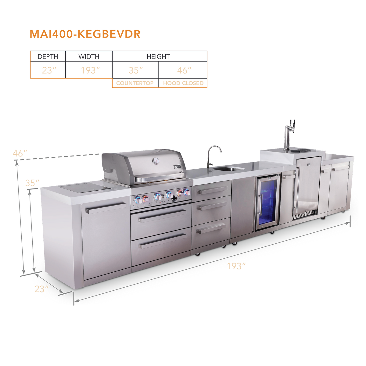 Mont Alpi MAi400-KEGBEVDR dimensions