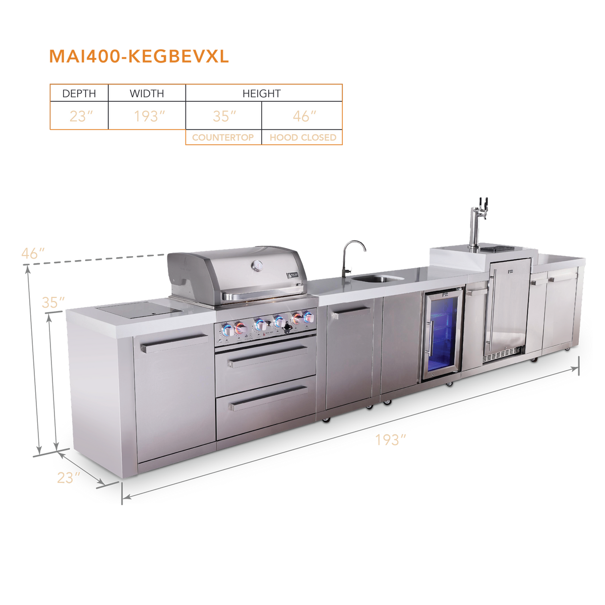 Mont Alpi MAi400-KEGBEVXL dimensions