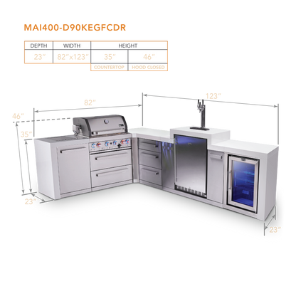Mont Alpi MAi400-D90KEGFCDR dimensions