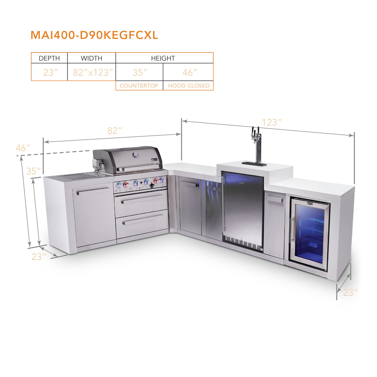 Mont Alpi MAi400-D90KEGFCXL dimensions