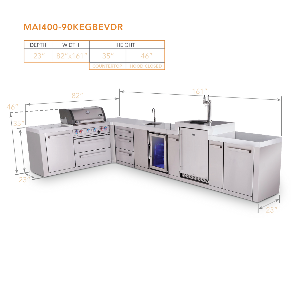 Mont Alpi MAi400-90KEGBEVDR dimensions