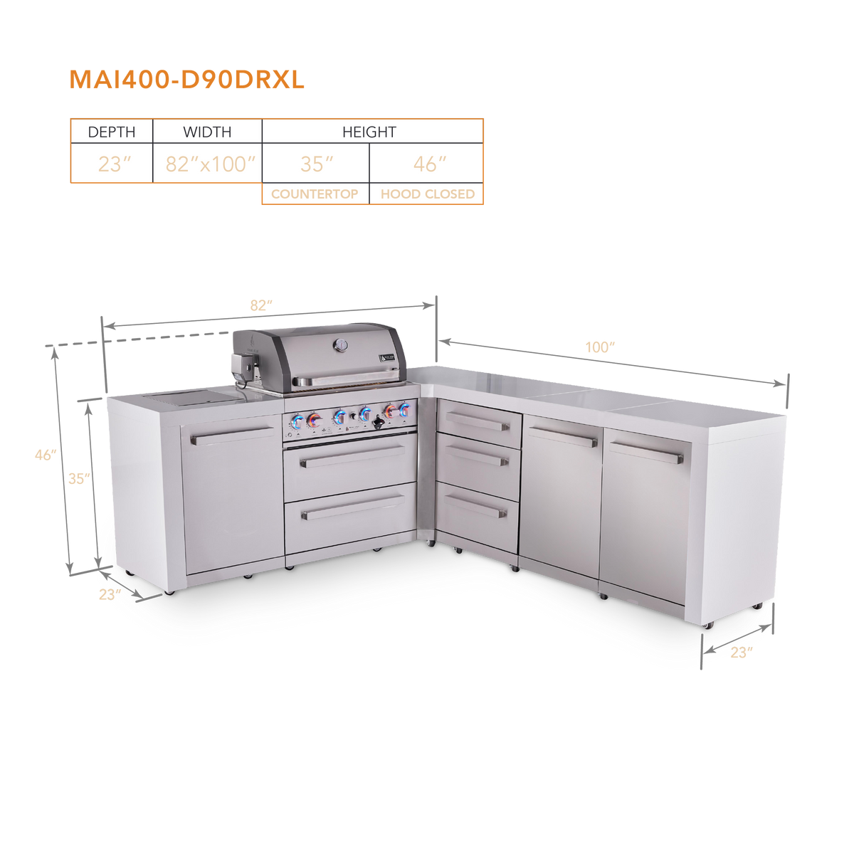 Mont Alpi MAi400-D90DRXL dimensions