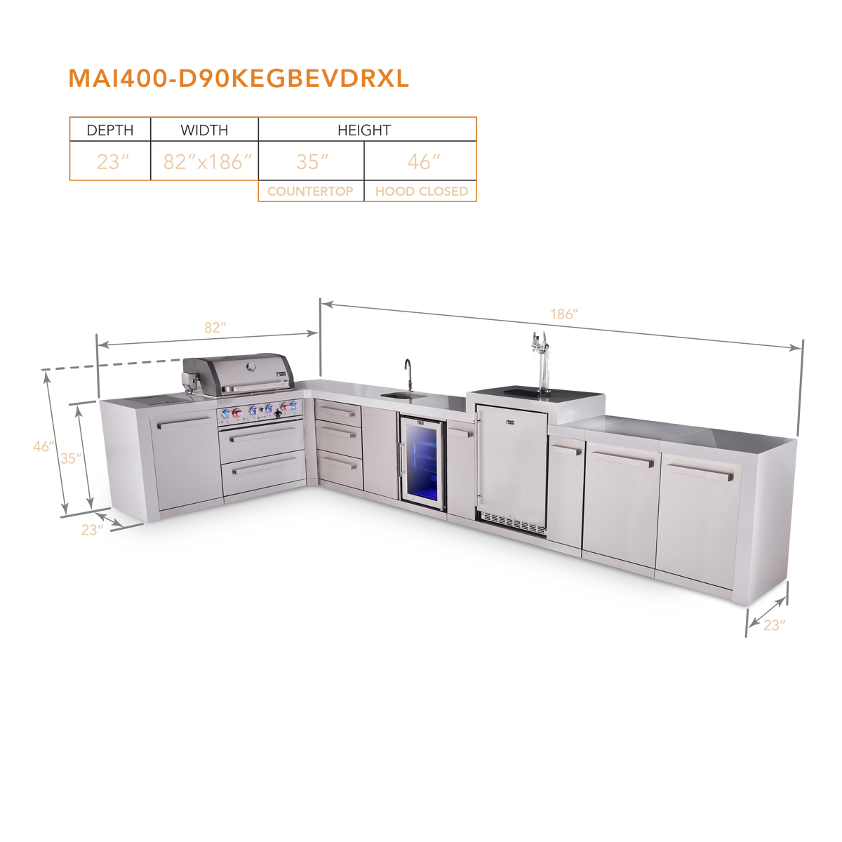Mont Alpi MAi400-D90KEGBEVDRXL dimensions