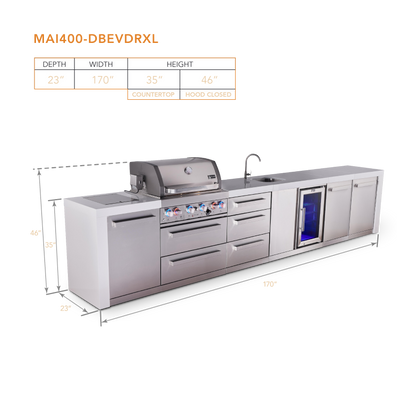 Mont Alpi MAi400-DBEVDRXL dimensions