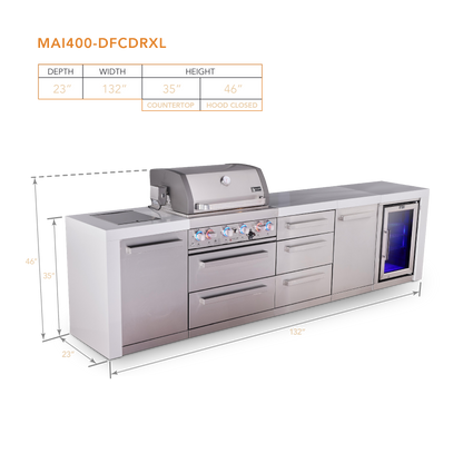 Mont Alpi MAi400-DFCDRXL dimensions