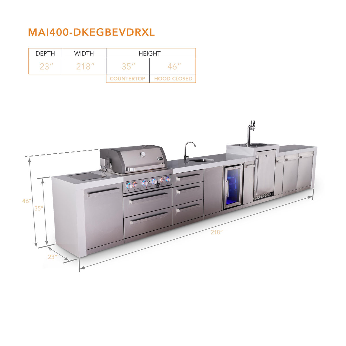 Mont Alpi MAi400-DKEGBEVDRXL dimensions