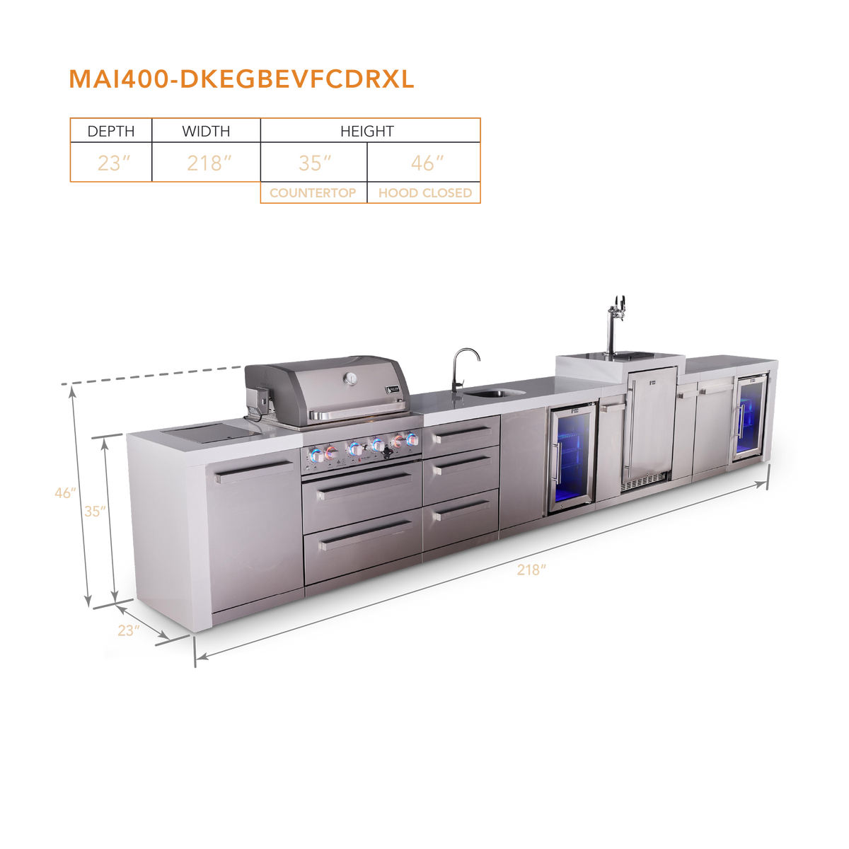 Mont Alpi MAi400-DKEGBEVFCDRXL dimensions