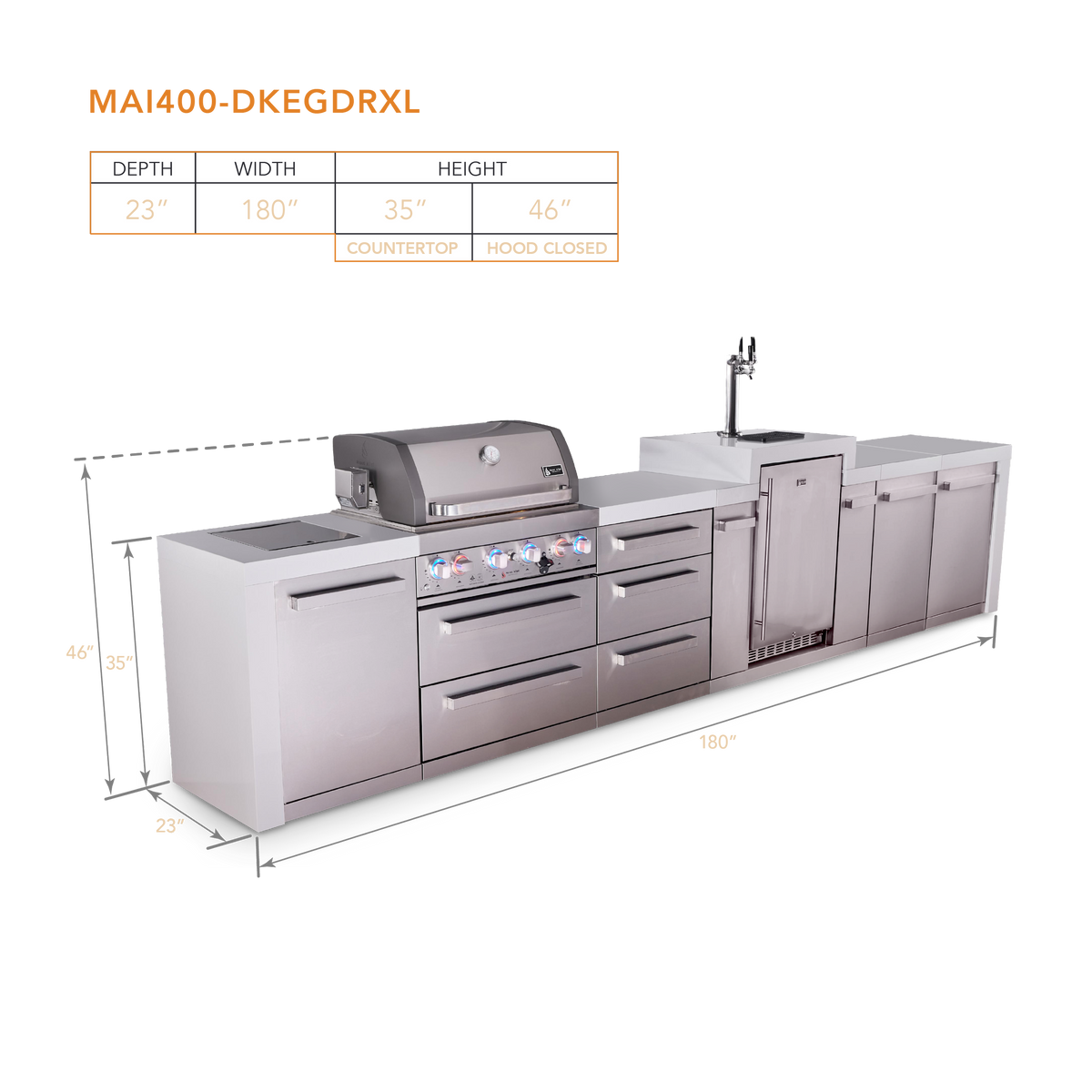 Mont Alpi MAi400-DKEGDRXL dimensions