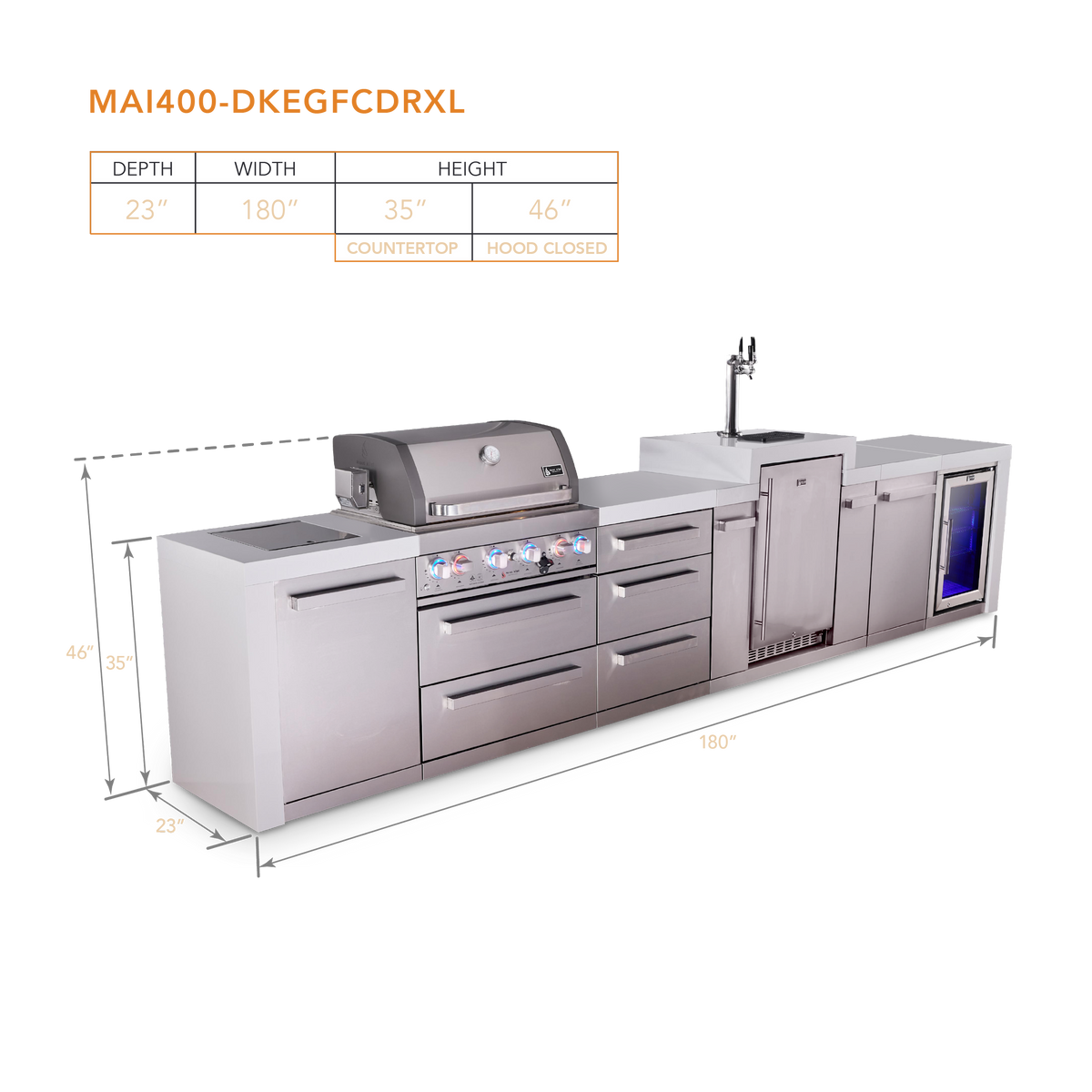 Mont Alpi MAi400-DKEGFCDRXL dimensions