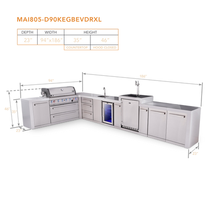 Mont Alpi MAi805-D90KEGBEVDRXL dimensions