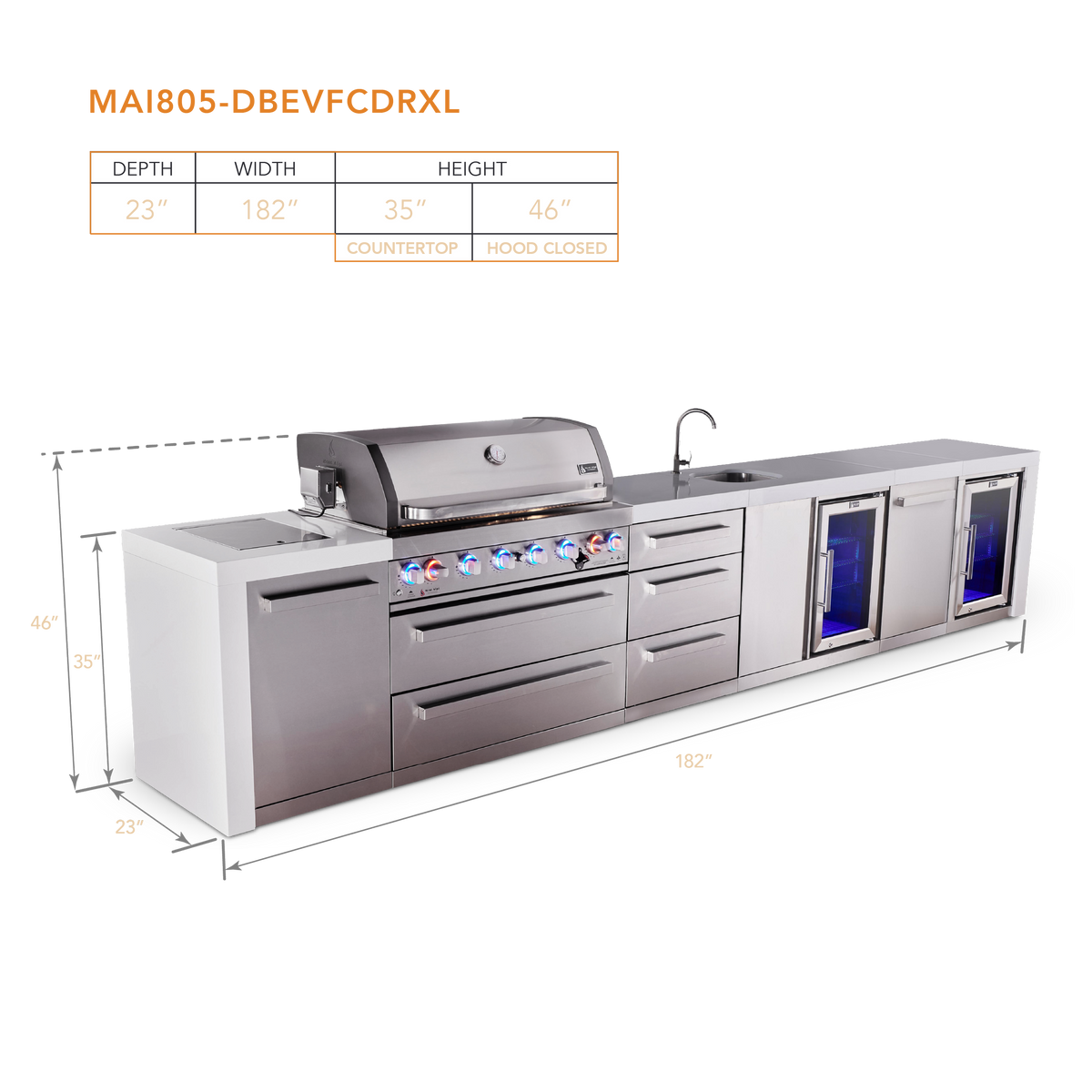 Mont Alpi MAi805-DBEVFCDRXL dimensions
