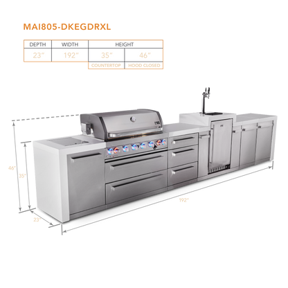 Mont Alpi MAi805-DKEGDRXL dimensions