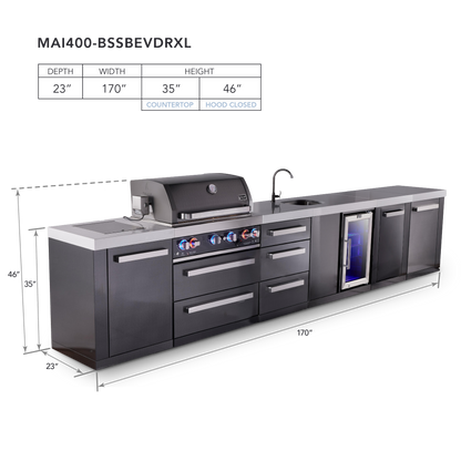 Mont Alpi MAi400-BSSBEVDRXL dimensions