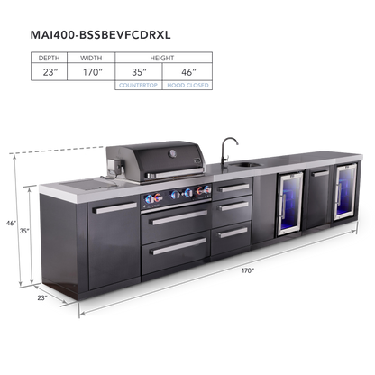 Mont Alpi MAi400-BSSBEVFCDRXL dimensions