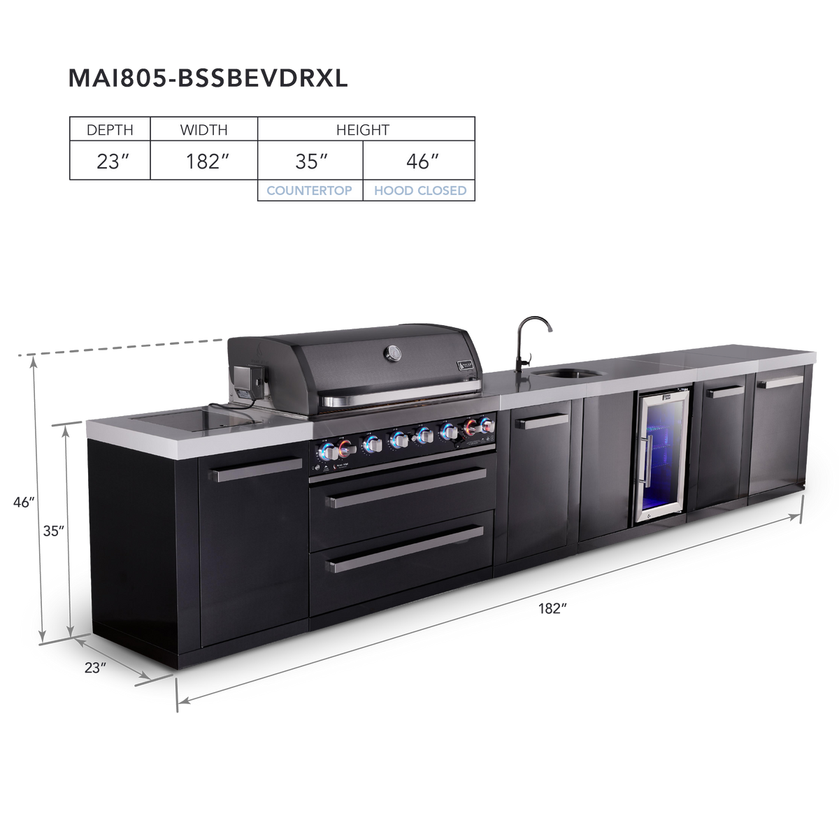 Mont Alpi MAi805-BSSBEVDRXL dimensions