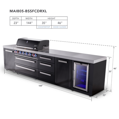 Mont Alpi MAi805-BSSFCDRXL dimensions