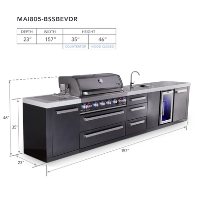 Mont Alpi MAi805-BSSBEVDR dimensions