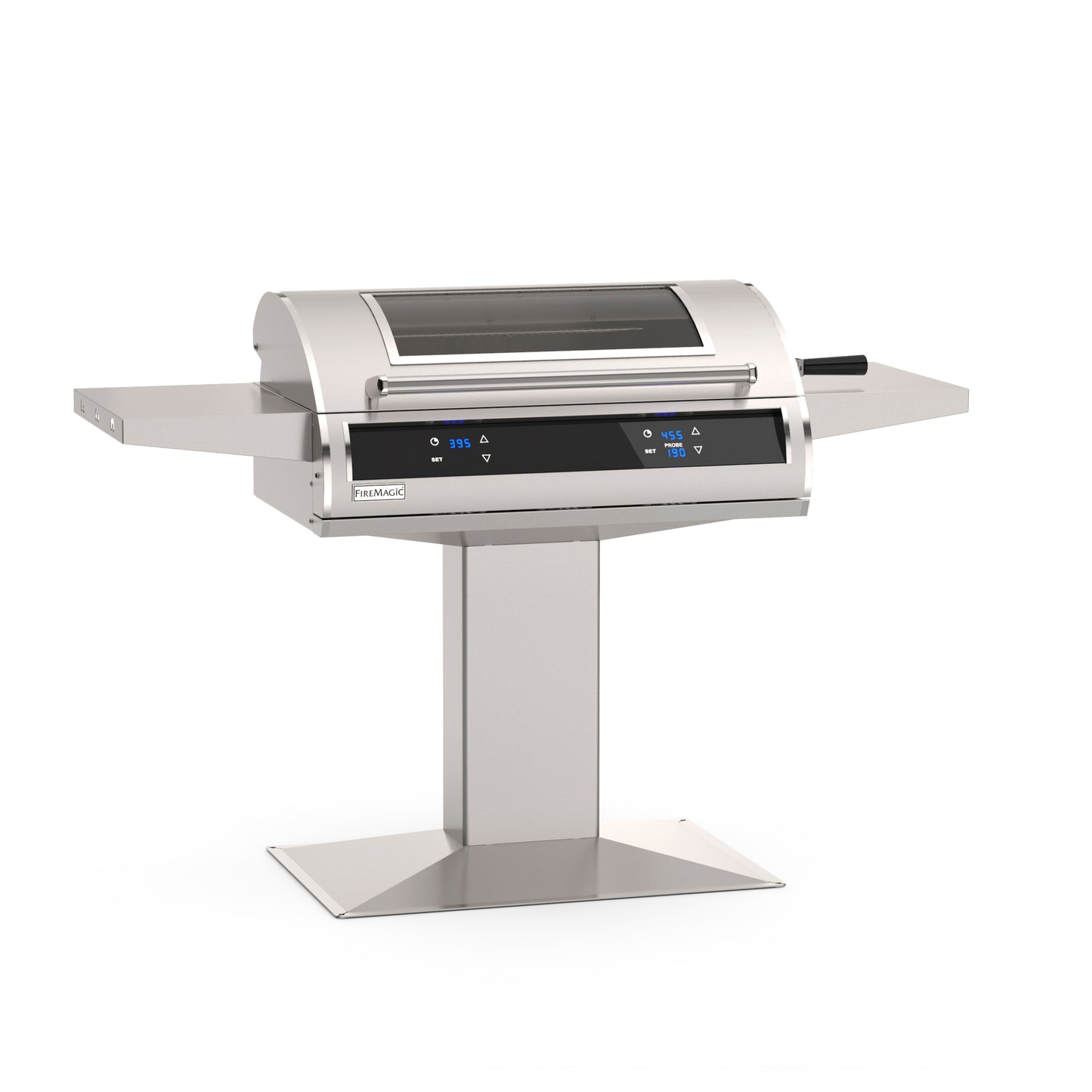 30 Inch Patio Post-Mount Accessible Electric Grill Dual Control