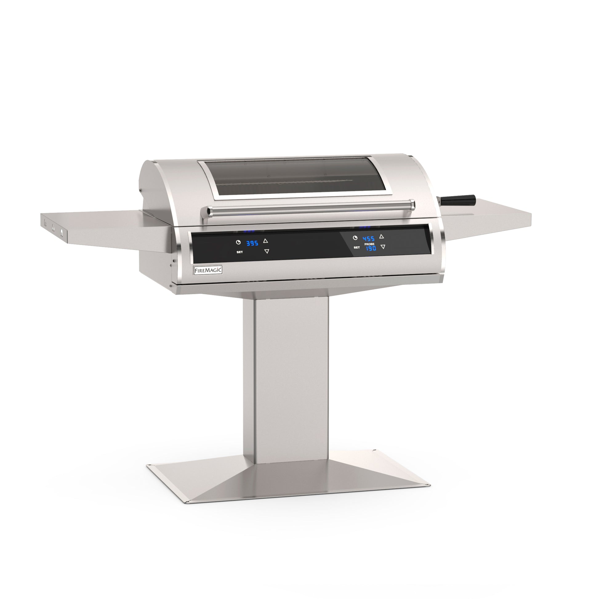 30 Inch Patio Post-Mount Accessible Electric Grill Dual Control