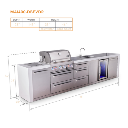 Mont Alpi MAi400-DBEVDR dimensions