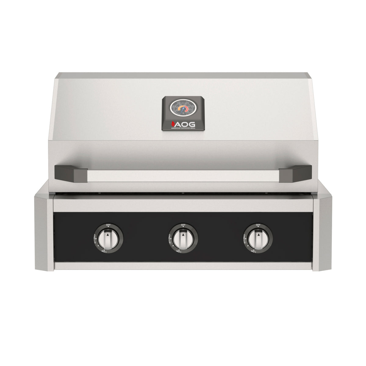 AOG 30" T-Series grill with Black accent color panel
