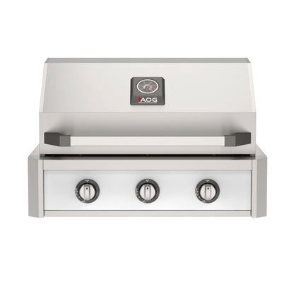 AOG 30" T-Series grill with White accent color panel