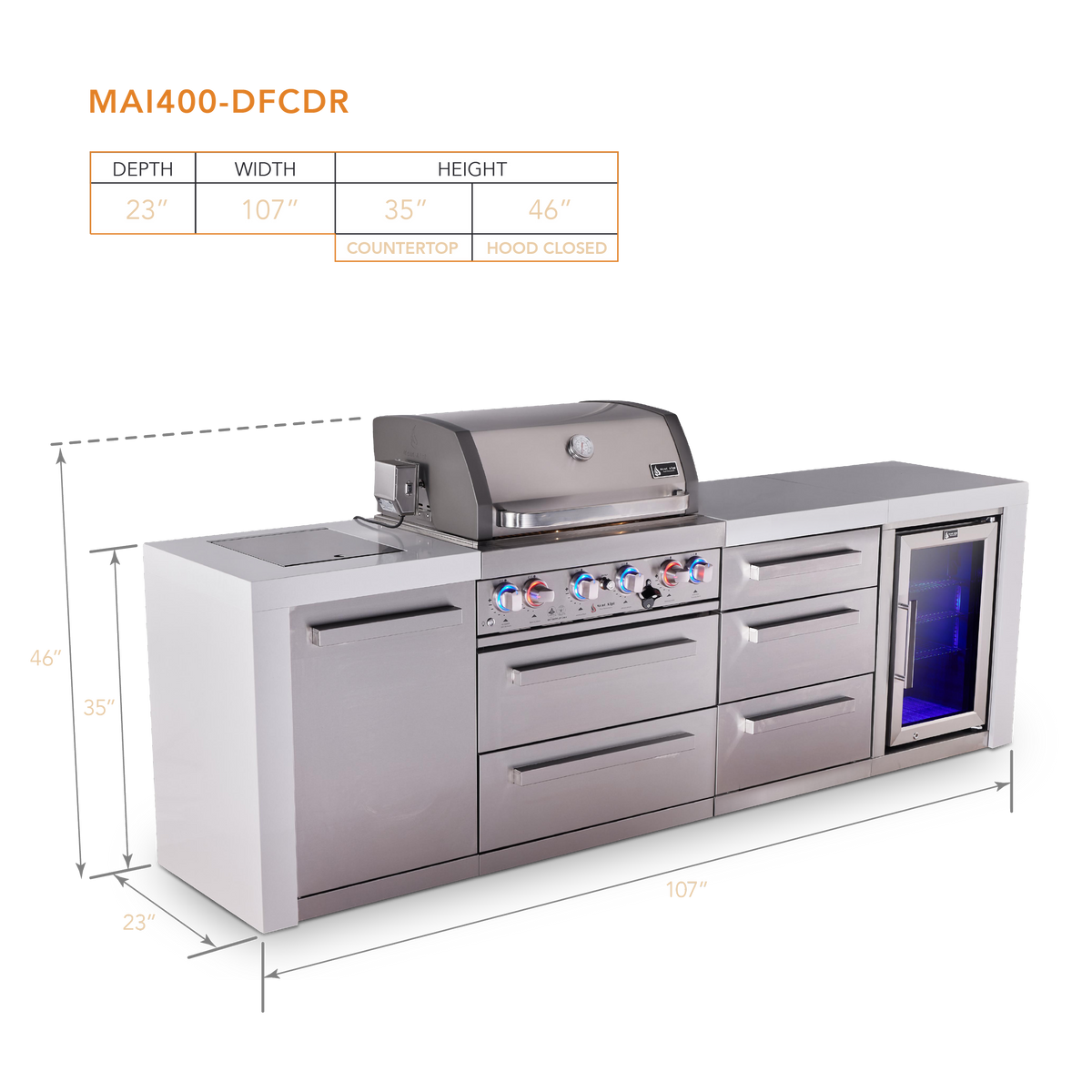 Mont Alpi MAi400-DFCDR dimensions