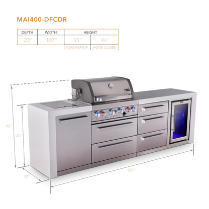 Mont Alpi MAi400-DFCDR dimensions