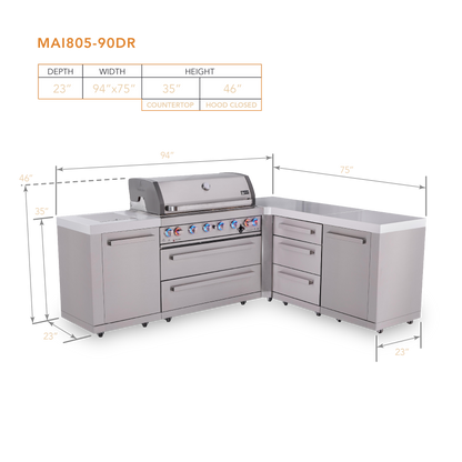 Mont Alpi MAi805-90DR dimensions