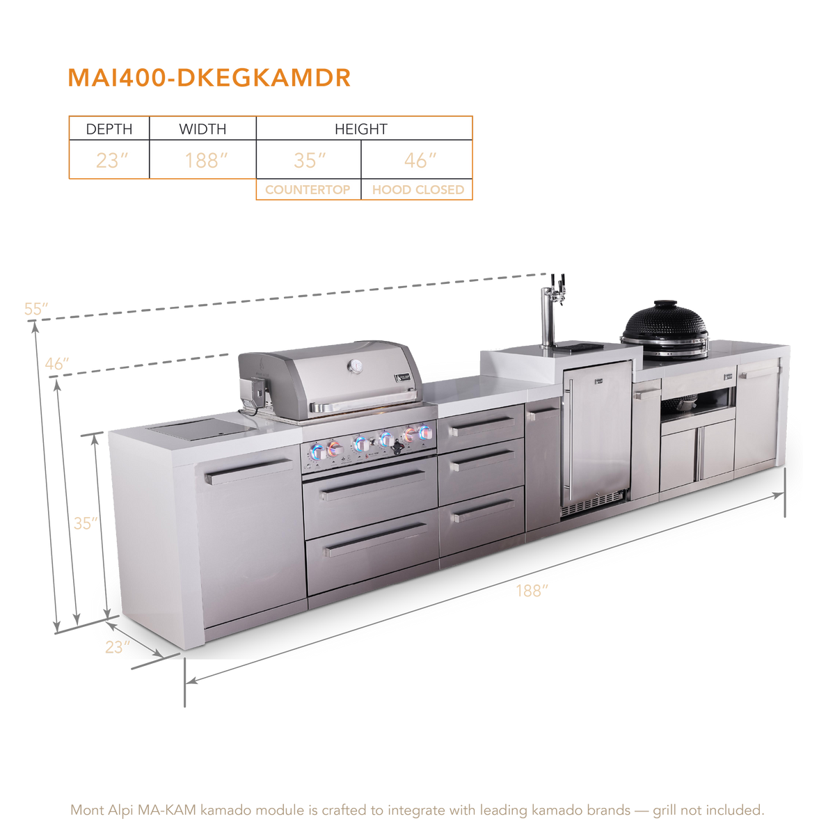 Mont Alpi MAi400-DKEGKAMDR dimensions