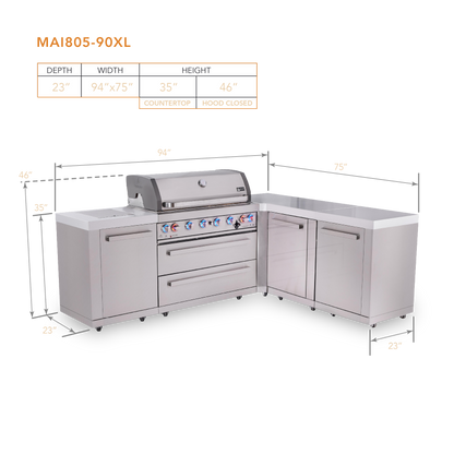 Mont Alpi MAi805-90XL dimensions