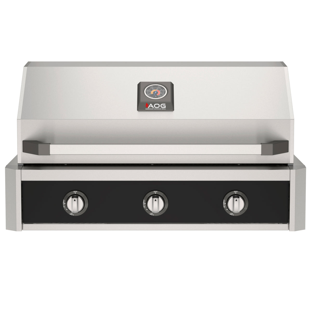 AOG 36" T-Series Built-In Gas Grill with optional Black accent color panel (sold separately)