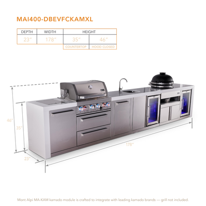 Mont Alpi MAi400-DBEVFCKAMXL dimensions