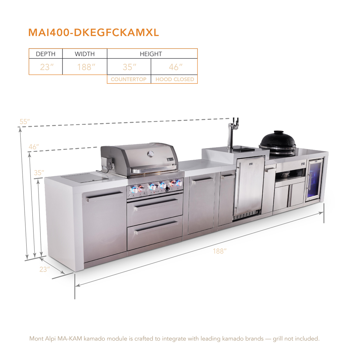 Mont Alpi MAi400-DKEGFCKAMXL dimensions