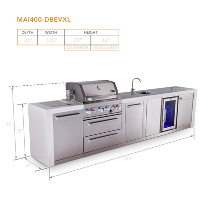 Mont Alpi MAi400-DBEVXL dimensions