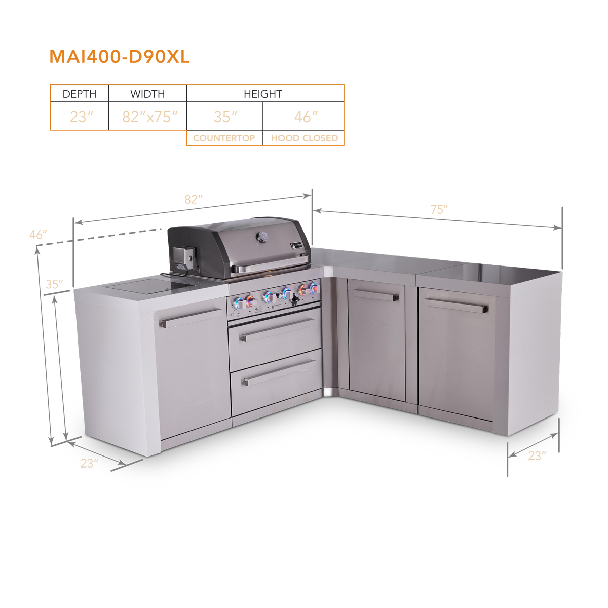 Mont Alpi MAi400-D90XL dimensions