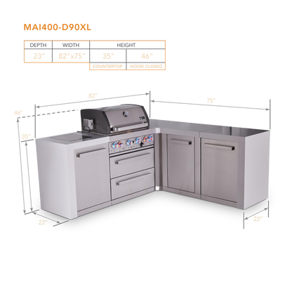 Mont Alpi MAi400-D90XL dimensions