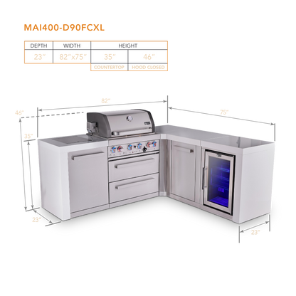 Mont Alpi MAi400-D90FCXL dimensions
